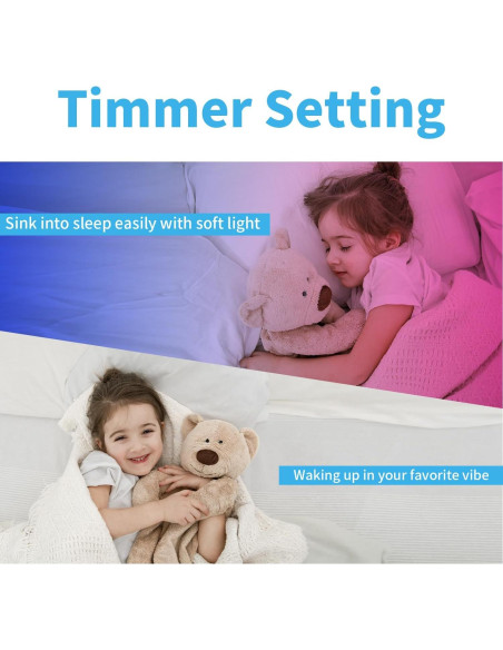 Luces LED RGB NBBUFF 200ft con Control Remoto y APP