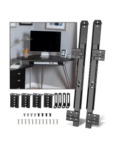 Deslizadores de teclado TRIPLE DEER 35.56 cm con soporte ajustable