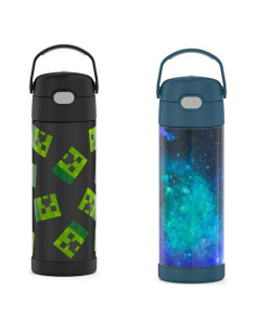 Botellas de Agua THERMOS FUNtainer 0.47L Minecraft y Galaxia