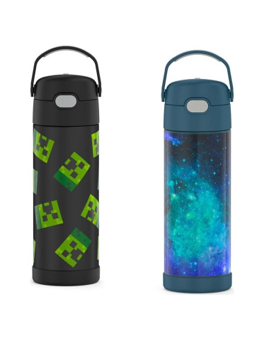 Botellas de Agua THERMOS FUNtainer 0.47L Minecraft y Galaxia