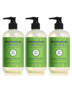 Jabón de Mano Líquido Mrs. Meyer's 3x12.5oz Césped Cortado Fresco