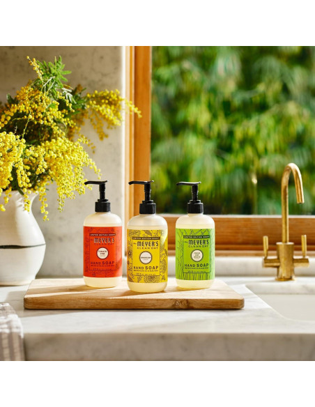 Jabón de Mano Líquido Mrs. Meyer's 3x12.5oz Césped Cortado Fresco