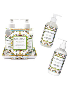 Juego de Lavado de Manos y Crema Le Cadeaux Higo y Oliva