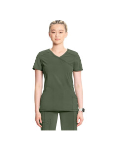 Top de Scrubs para Mujeres Cherokee Infinity 2625A Oliva XL
