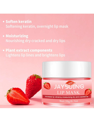 Mascarilla Labial Nocturna Jaysuing 20g Hidratante con Colágeno