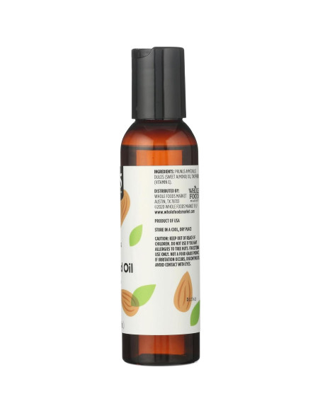 Aceite de Almendra Dulce 365 Whole Foods 118 ml Cuidado Piel y Cabello