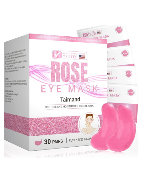 Parche para Ojos Taimand Rosa - 30 Pares con Colágeno