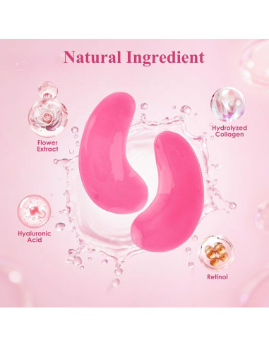 Parche para Ojos Taimand Rosa - 30 Pares con Colágeno