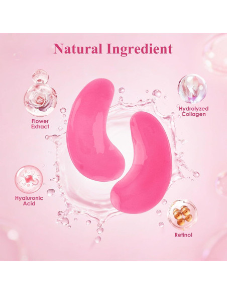 Parche para Ojos Taimand Rosa - 30 Pares con Colágeno