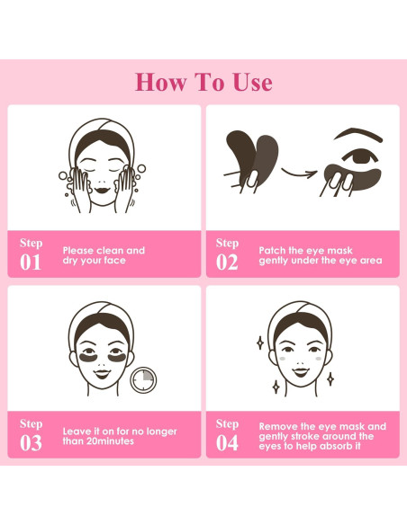 Parche para Ojos Taimand Rosa - 30 Pares con Colágeno