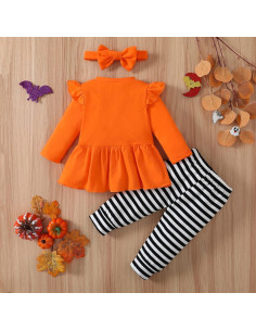 Disfraz Halloween Bebé Niña Noubeau 12-18M Camiseta y Leggings 2