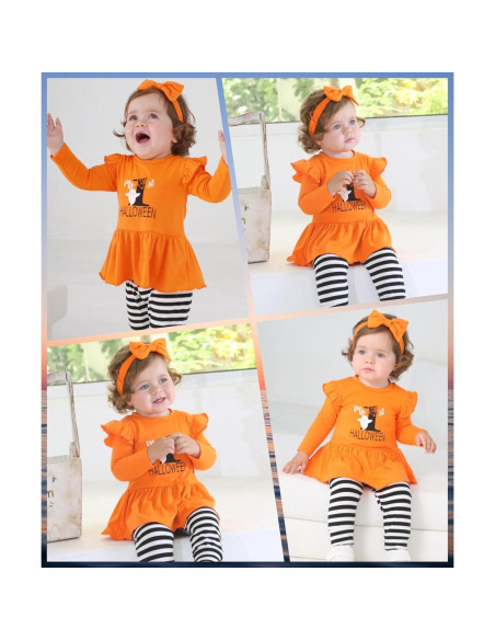 Disfraz Halloween Bebé Niña Noubeau 12-18M Camiseta y Leggings