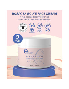 Crema Hidratante Facial e70 para Rosácea - Paquete de 2 2