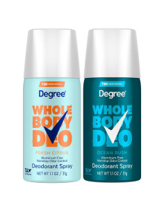 Paquete de 2 Desodorantes Aerosol Degree Whole Body 31g