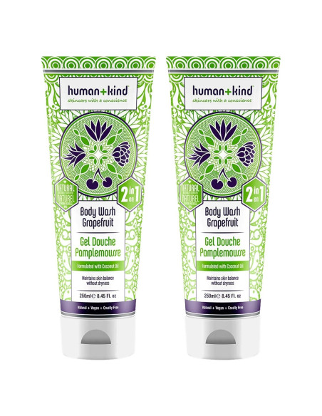 Jabón Corporal Human+Kind Pomelo 250 ml - Paquete de 2