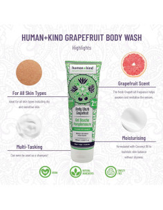 Jabón Corporal Human+Kind Pomelo 250 ml - Paquete de 2 2