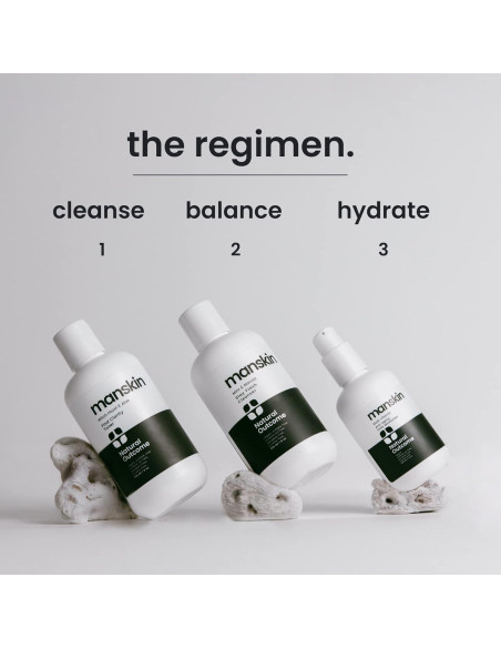 Kit de Cuidado Facial para Hombres Natural Outcome - 3 Pasos
