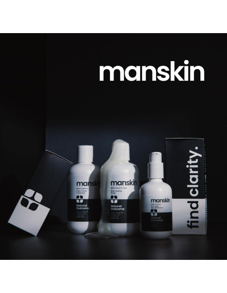 Kit de Cuidado Facial para Hombres Natural Outcome - 3 Pasos