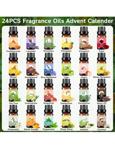 Calendario de Adviento 2025 Mucuoe - 24 Fragancias Naturales