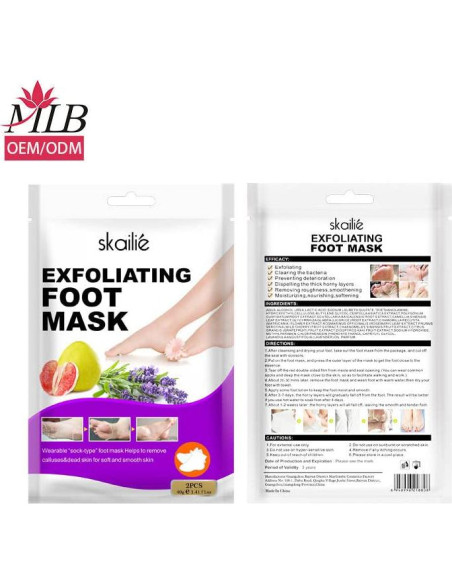 Mascarilla Exfoliante para Pies Skailie - Lavanda y Pomelo 3pk