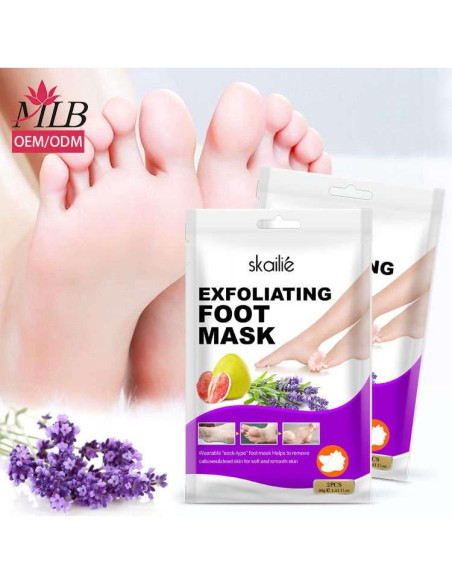 Mascarilla Exfoliante para Pies Skailie - Lavanda y Pomelo 3pk