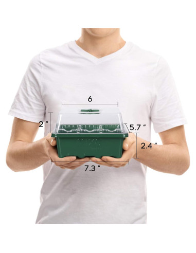 Kit de Inicio de Semillas MIXC 10 Bandejas Transparentes 60 Celdas