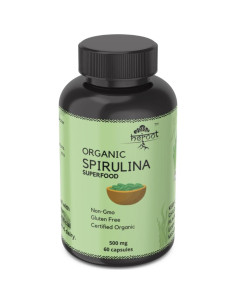 Cápsulas de Espirulina Orgánica Heroot - 60 Unidades - Superfood 2