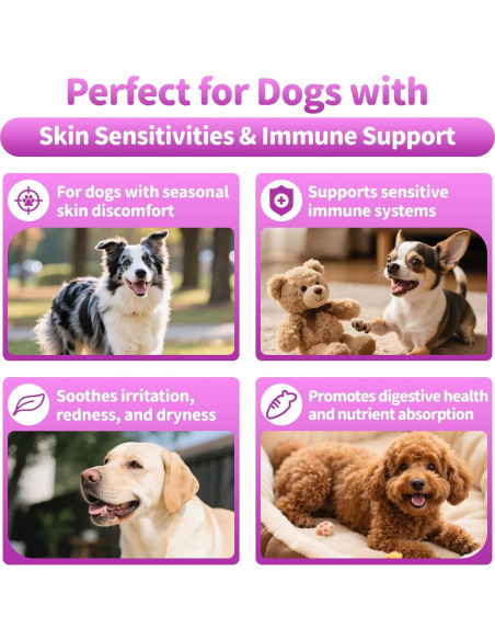 Masticables para Alergias en Perros POPPAW 90 Unidades Sabor Res