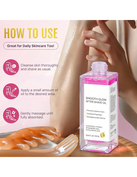 Aceite After Shave Suave Fresa Vainilla 90ml - Hidratante