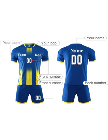 Camisetas y Pantalones Cortos de Fútbol Personalizados LAIFU