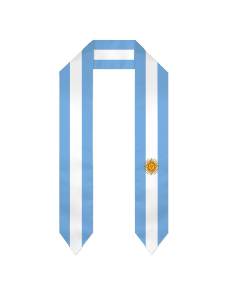 Estola de Graduación de la Bandera de Argentina DABOYOZHZH 182x15cm