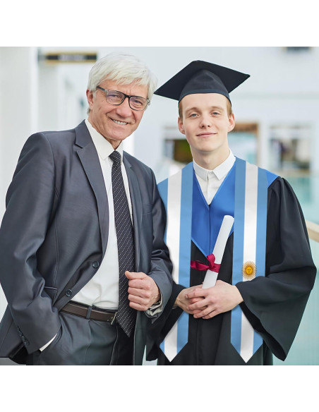 Estola de Graduación de la Bandera de Argentina DABOYOZHZH 182x15cm
