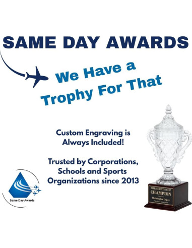 Trofeo de Campeón Fantasy Football Lil Vince Dorado Personalizado