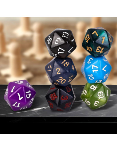 Juego de Dados Poliedricos 150 Piezas BUWUSMU Multicolor