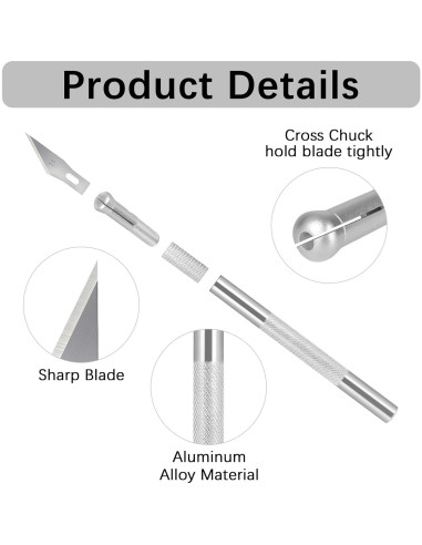 Juego de cuchillos de precisión VICROIC 12 piezas metal