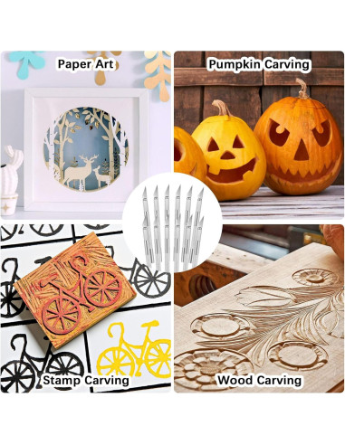 Juego de cuchillos de precisión VICROIC 12 piezas metal