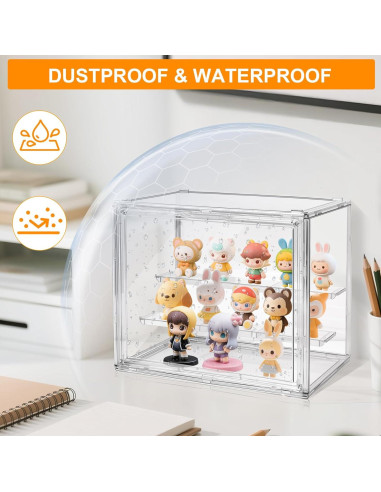 Caja de Exhibición Acrílica HuixinAcrli 29x24cm con Puerta Magnética