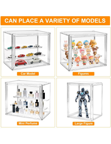 Caja de Exhibición Acrílica HuixinAcrli 29x24cm con Puerta Magnética