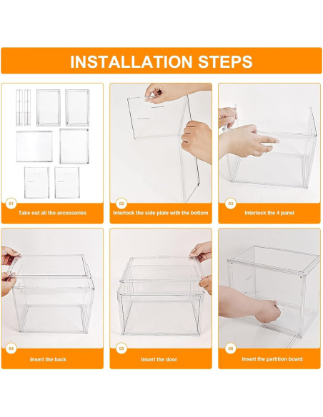 Caja de Exhibición Acrílica HuixinAcrli 29x24cm con Puerta Magnética