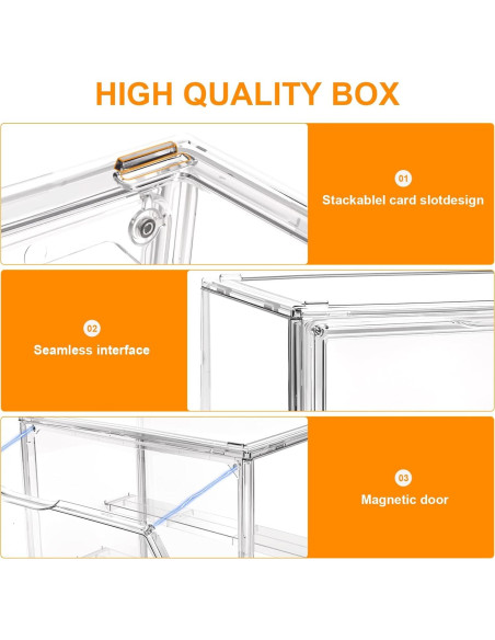 Caja de Exhibición Acrílica HuixinAcrli 29x24cm con Puerta Magnética