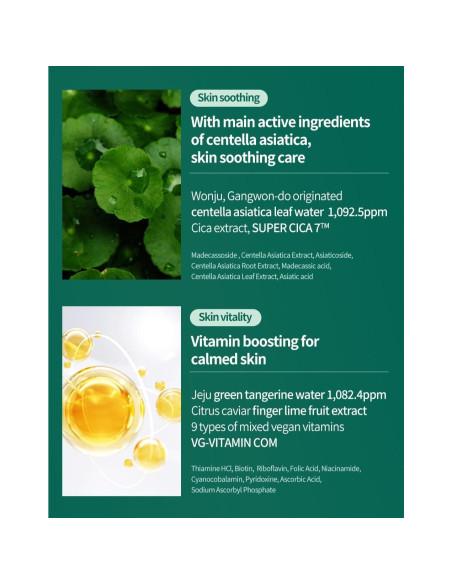 COSNORI Máscara Diaria Vegana Cica & Vita - 30 Hojas 348ml COSNORI Máscara Diaria Vegana Cica & Vita - 30 Hojas 348ml