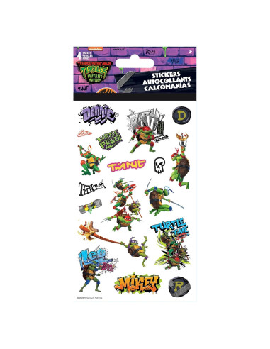 Calcomanías Tortugas Ninja Adolescentes Trends Internacional - 4 Hojas