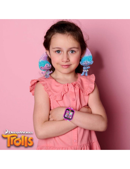 Reloj Inteligente para Niños Accutime Trolls con Cámara y Juegos