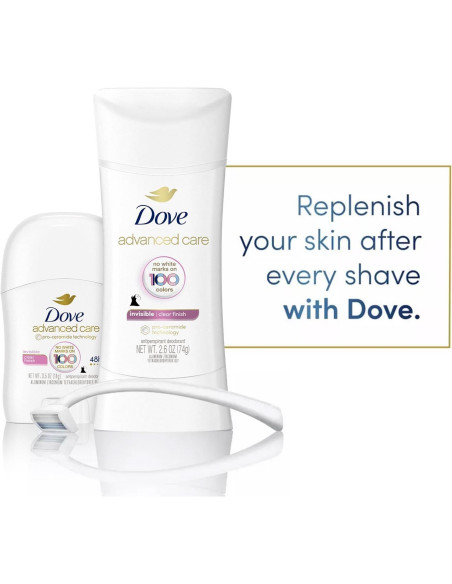 Desodorante Antitranspirante Dove Mujeres 2x73.93g + Viaje 14.17g