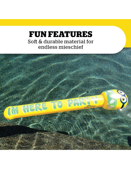 Noodle de Piscina Inflable BigMouth Minions 121.9 cm Amarillo