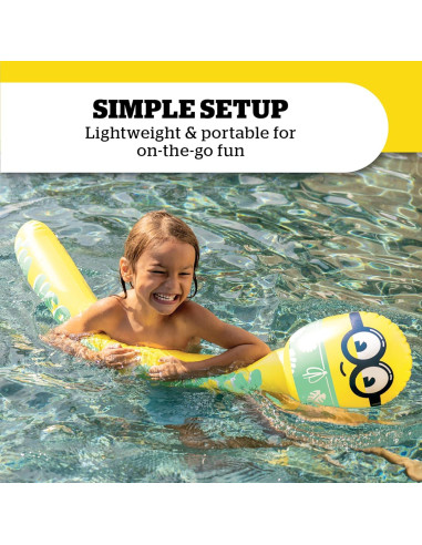 Noodle de Piscina Inflable BigMouth Minions 121.9 cm Amarillo