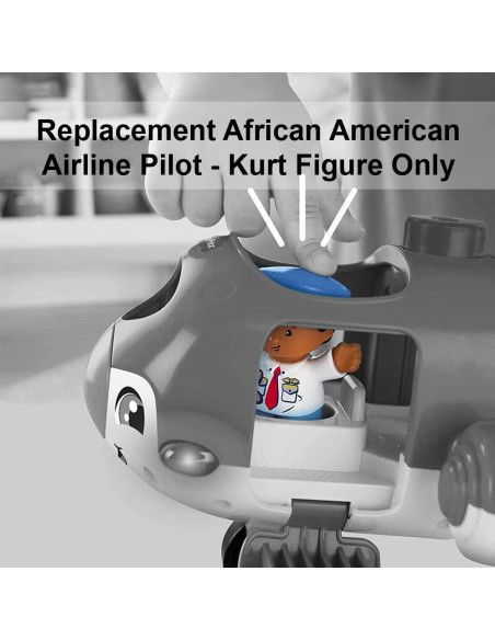 Figura de Piloto de Aerolínea Kurt Fisher-Price DJB53