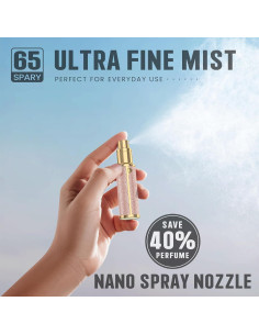 Botella de Perfume Recargable FENHON 5ml Rosa Portátil 2