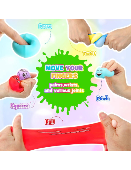 Cubo Antiestrés Meooeck 24 Pcs Emoticonos 4x4 cm