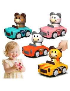 Juguetes de Coche Presiona y Ve SUPVIB para Niños 1-3 Años